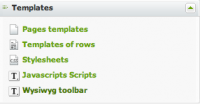 Templates : WYSIWYG toolbars 