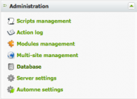 Link to database management